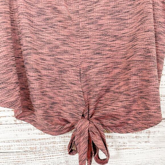 Zyia Active Heathered Pink Infinity Crop Tank, EUC, Size Medium, MSRP $47 - Picture 5 of 11